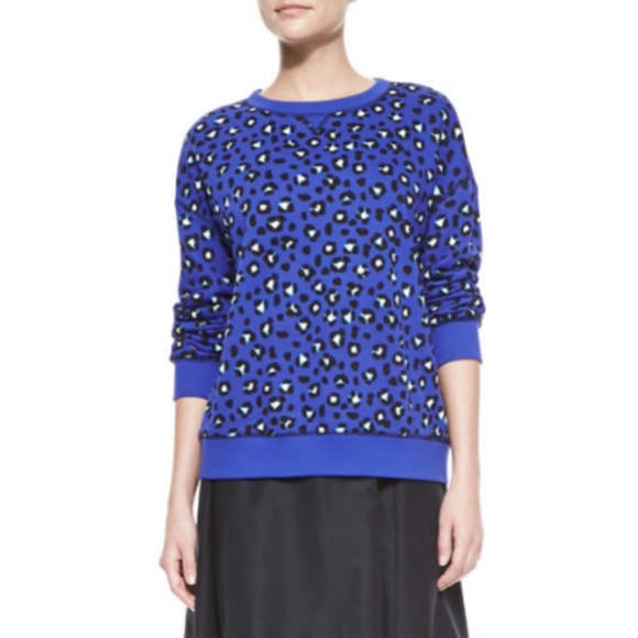 kate spade Tops - Kate Spade Cyber Cheetah Sweatshirt